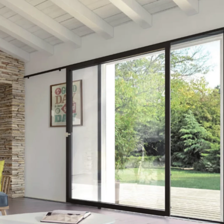 BAIE VITRÉE COULISSANTE MURALE ALUMINIUM M3D.S MILLET